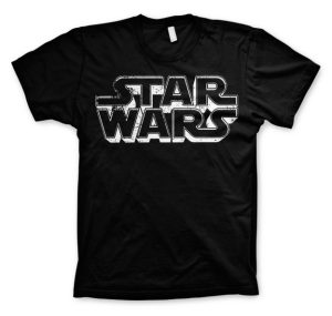 Star Wars T-shirt Distressed Logo L