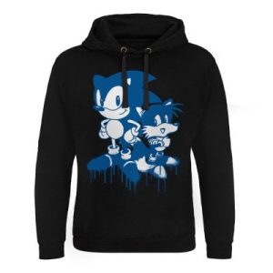 Sonic and Tails Sprayed Epic Hoodie Herr